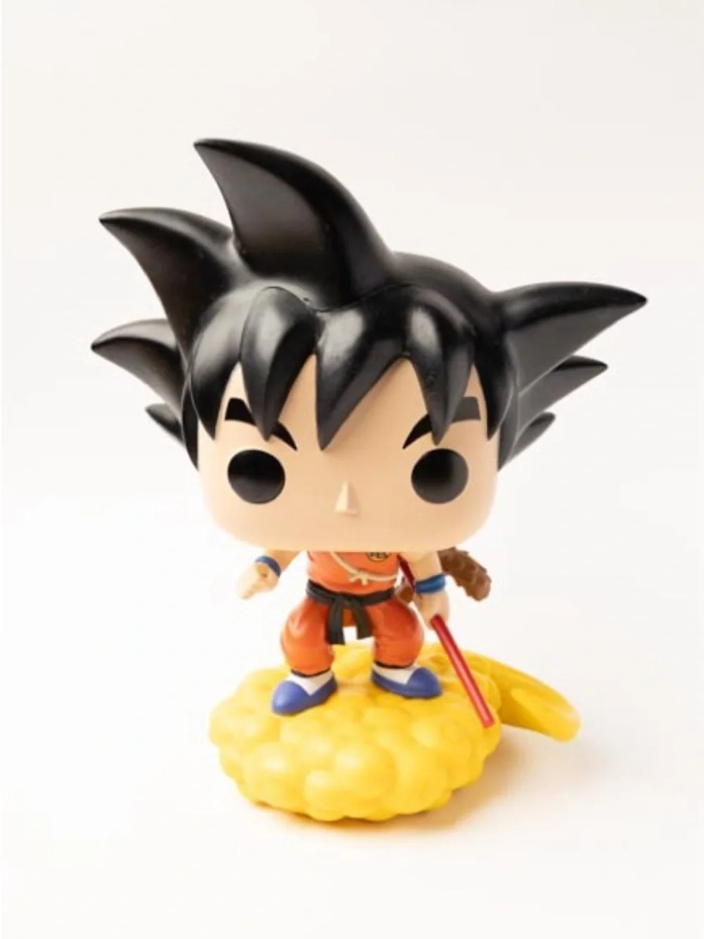 Jumbo Funko Kids Figure - Black Hair Goku in Orange Outfit on Yellow Cloud